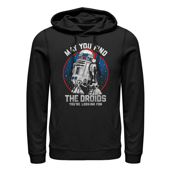 Star Wars - R2-D2 Droid Wishes - Christmas - Unisex Hoodie - Black - Front