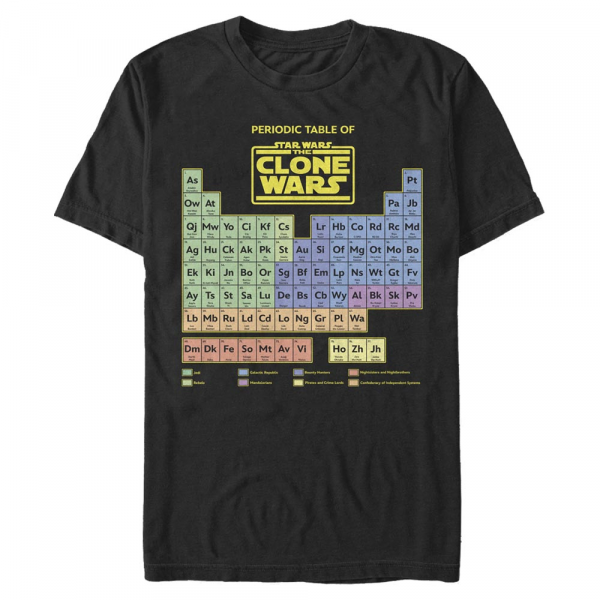 Star Wars - The Clone Wars - Clone Wars Clone Wars Table - Men's T-Shirt - Black - Front
