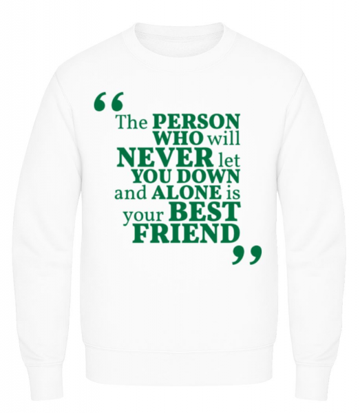 Your Best Friend - Men's Sweatshirt - White - Front