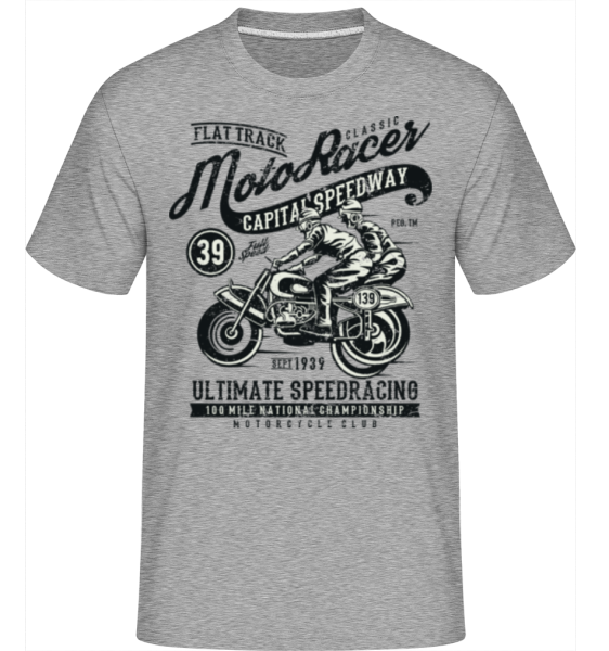 Moto Racer Classic -  Shirtinator Men's T-Shirt - Heather grey - Front