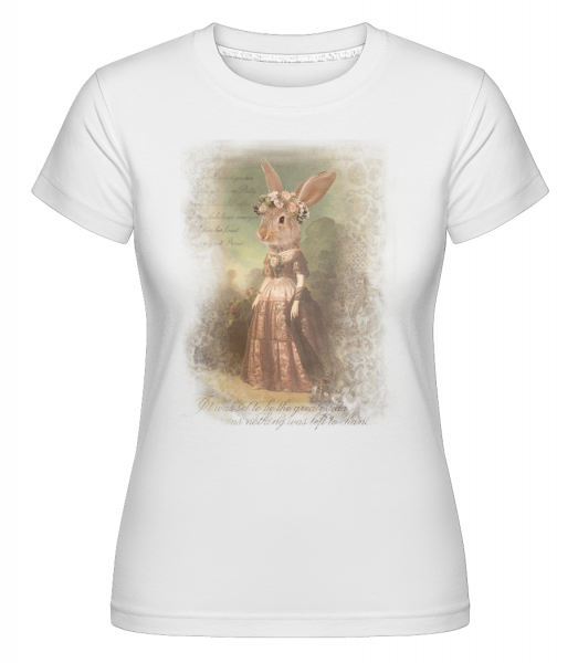 Painting Bunny -  Shirtinator Women's T-Shirt - White - Vorn