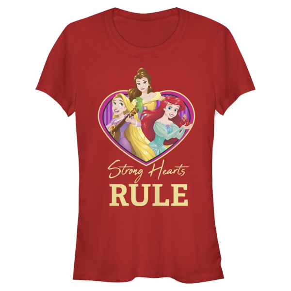 Disney Princesses - Skupina Strong Hearts Rule - Women's T-Shirt - Red - Front